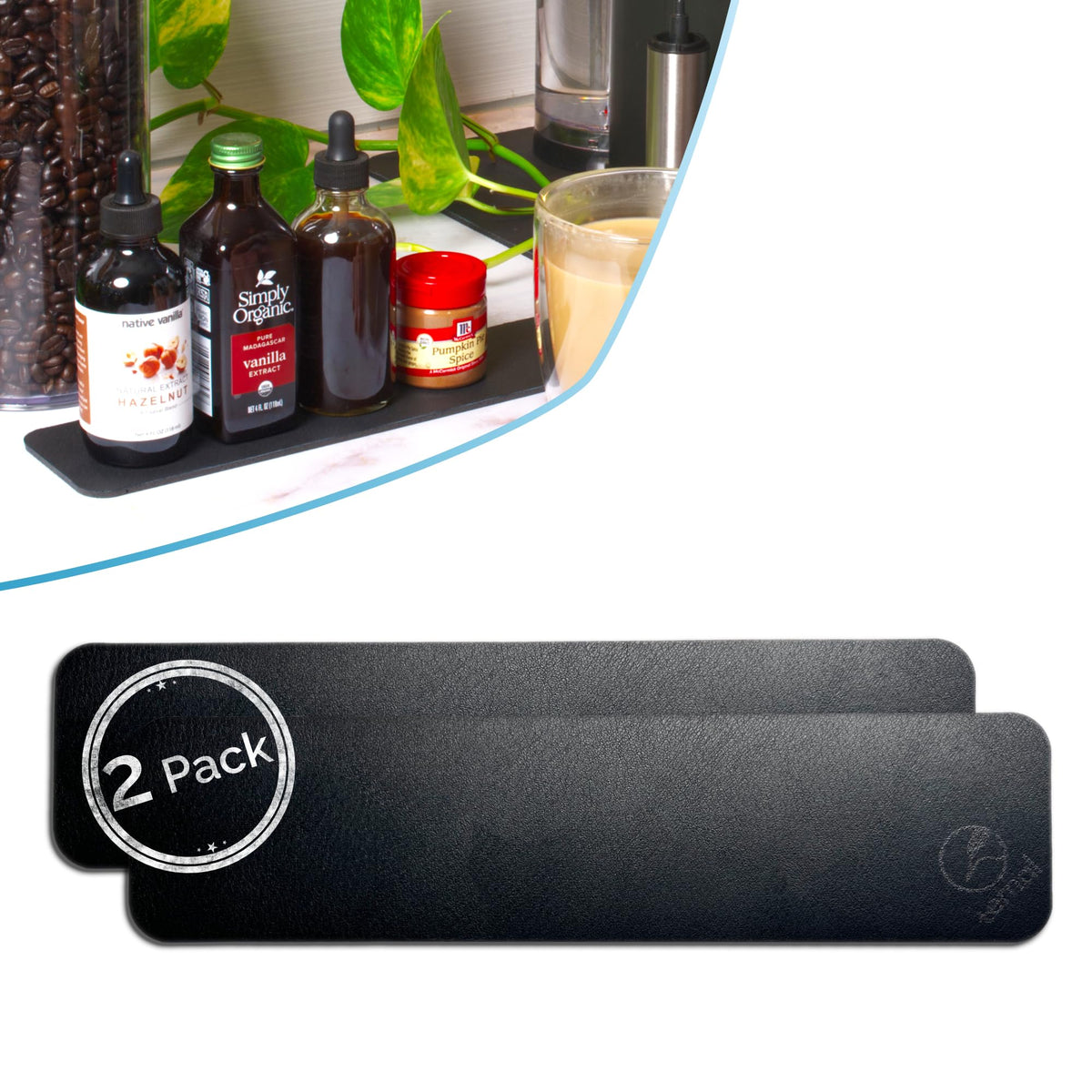 Ternal DripGuards absorbent top layer protects counters from spills.