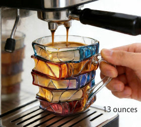 TERNNK Painted Book Mug decorative silhouette doubles as a cozy desk centerpiece.