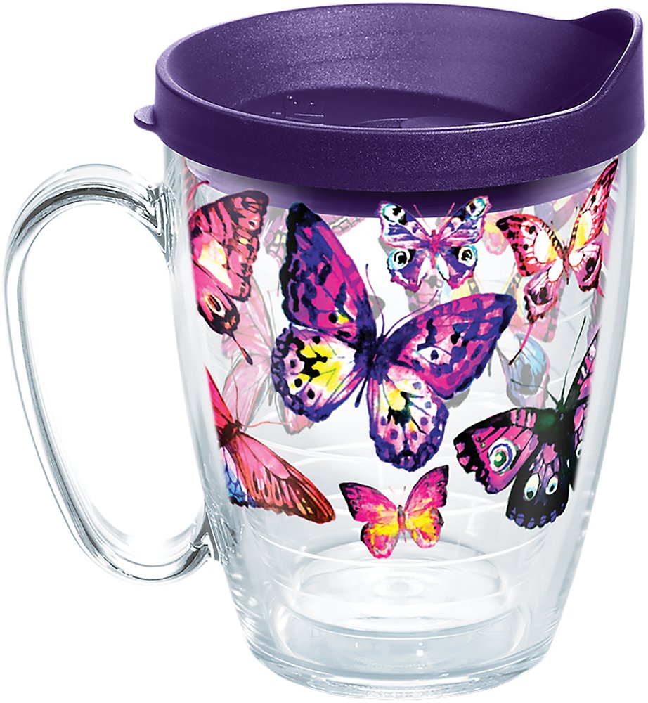 Tervis Butterfly Passion design on insulated tumbler for stylish sipping.