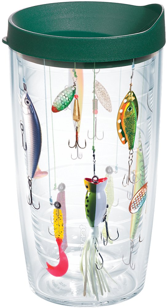 Tervis classic 16oz tumbler with double-wall insulation keeps drinks hot or cold