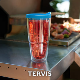 Tervis clear and colorful design complements any table setting.