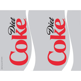 Tervis Diet Coke tumbler with frosted lid showing the 24oz size and seal.