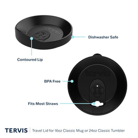 Tervis exterior remains condensation-free to protect surfaces.