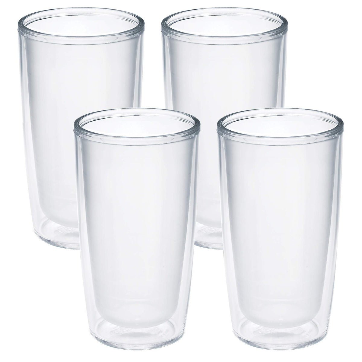 Tervis crystal-clear 16oz tumbler showing clarity and condensation-free surface for day-to-day use