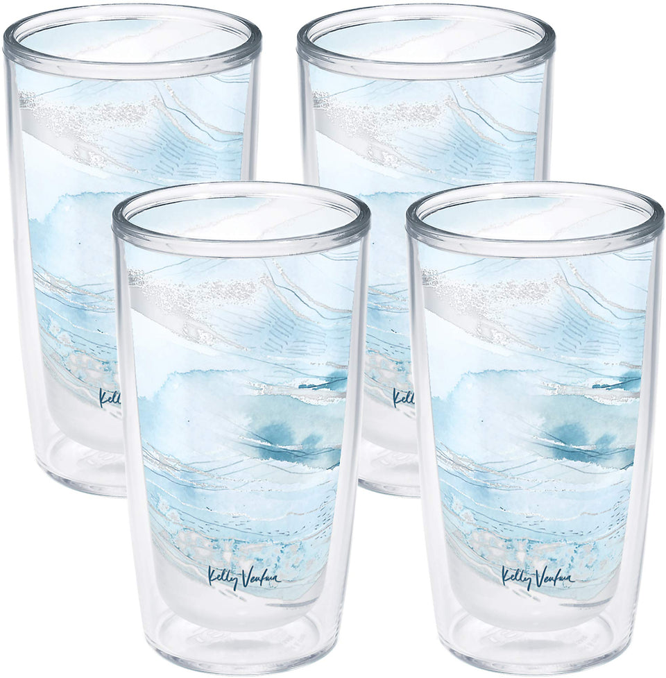 Tervis Currents 16oz insulated tumbler front view keeps drinks cold or hot.
