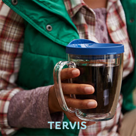 Tervis tumbler is dishwasher-safe for easy cleaning after busy days.