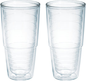 Tervis 24oz double-wall tumbler keeps drinks cold or hot with minimal condensation.