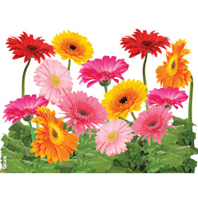 Tervis Gerbera Daisies close-up shows vibrant floral print and cheerful style.