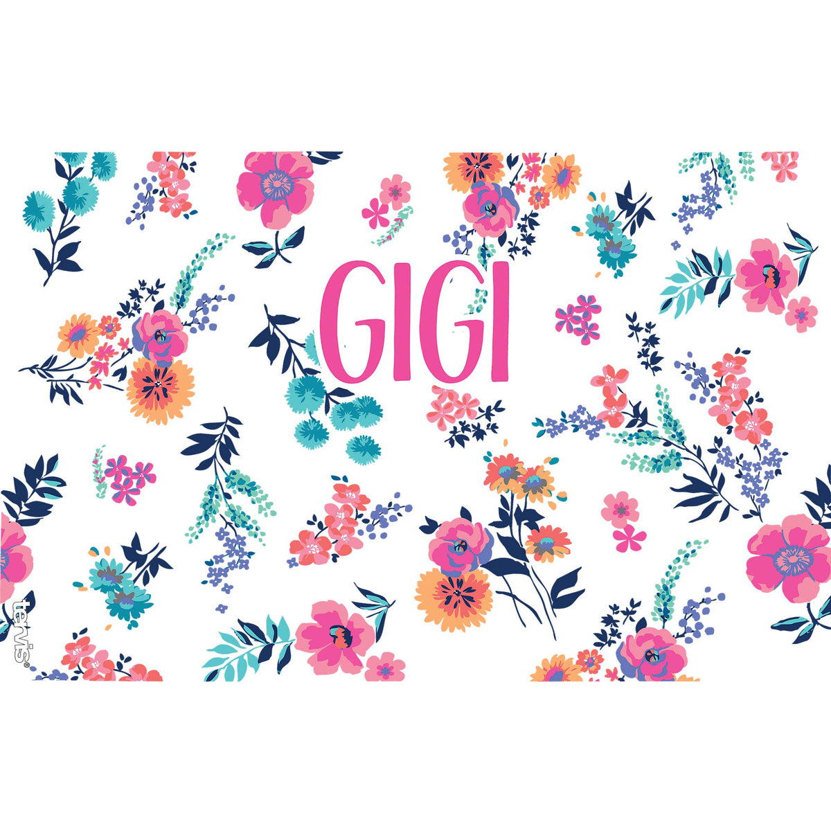 Tervis Gigi floral pattern close-up adds daily hydration flair.