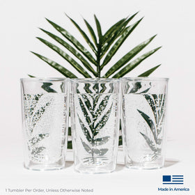 Floral pattern detail adds stylish flair to daily hydration.