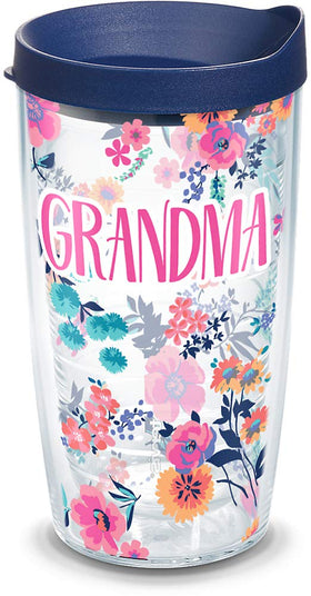 Tervis made-in-usa double-wall floral tumbler keeps drinks at temperature with minimal condensation