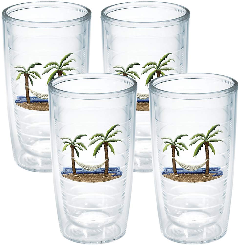 Tervis palm tree hammock scene tumbler for beach days and cold drinks.