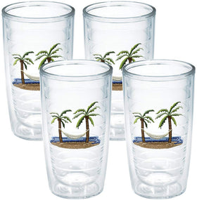 Tervis palm tree hammock scene tumbler for beach days and cold drinks.