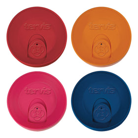 Tervis Travel Lid made in USA close-up showing double-wall insulation for temperature control.