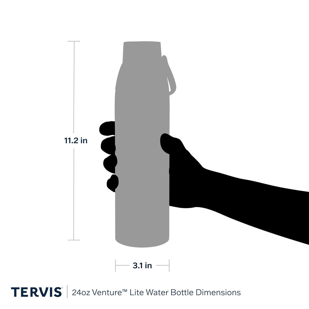 Tervis Venture Lite large lid opening enables easy ice addition.