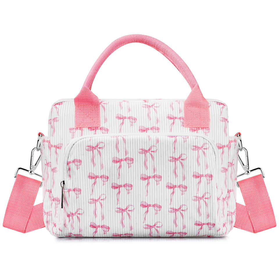 TESAFNG lunch box with pink bow keeps meals fresh during commute