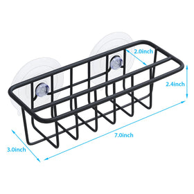 Dimensions 7 by 3 by 2.4 inches fit many sinks.