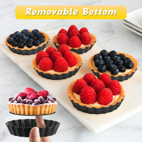 Tessco bakeware-round-3-inch showcases compact size and versatile mini pies