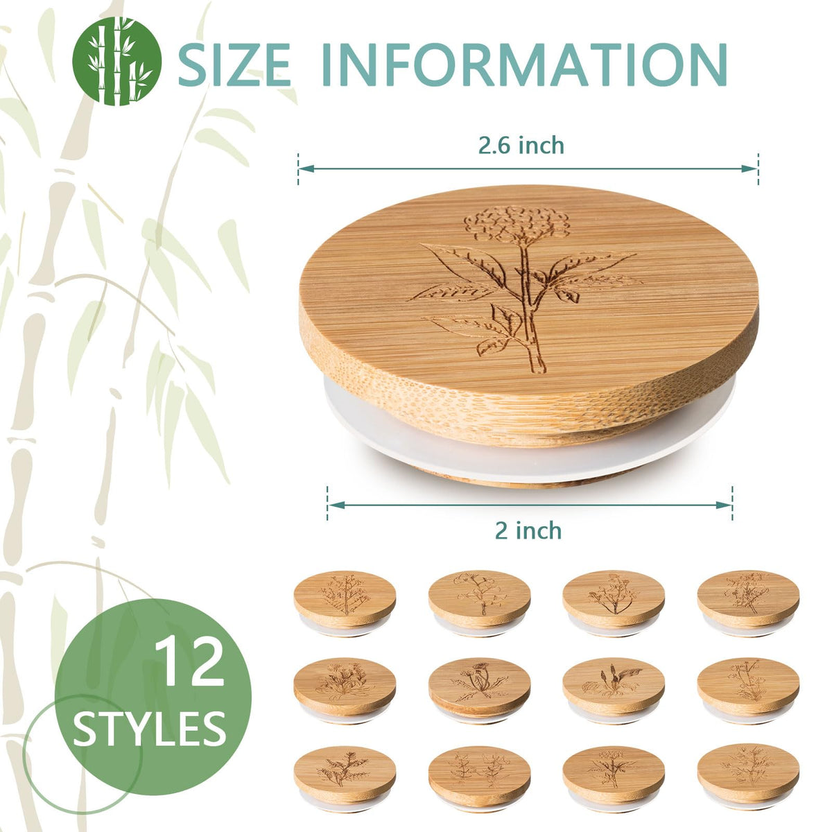Tessco for you bamboo lids with silicone seal ensure airtight jars