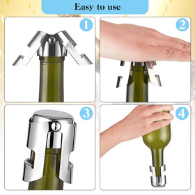 Tessco for you champagne corker with silicone seal for freshness