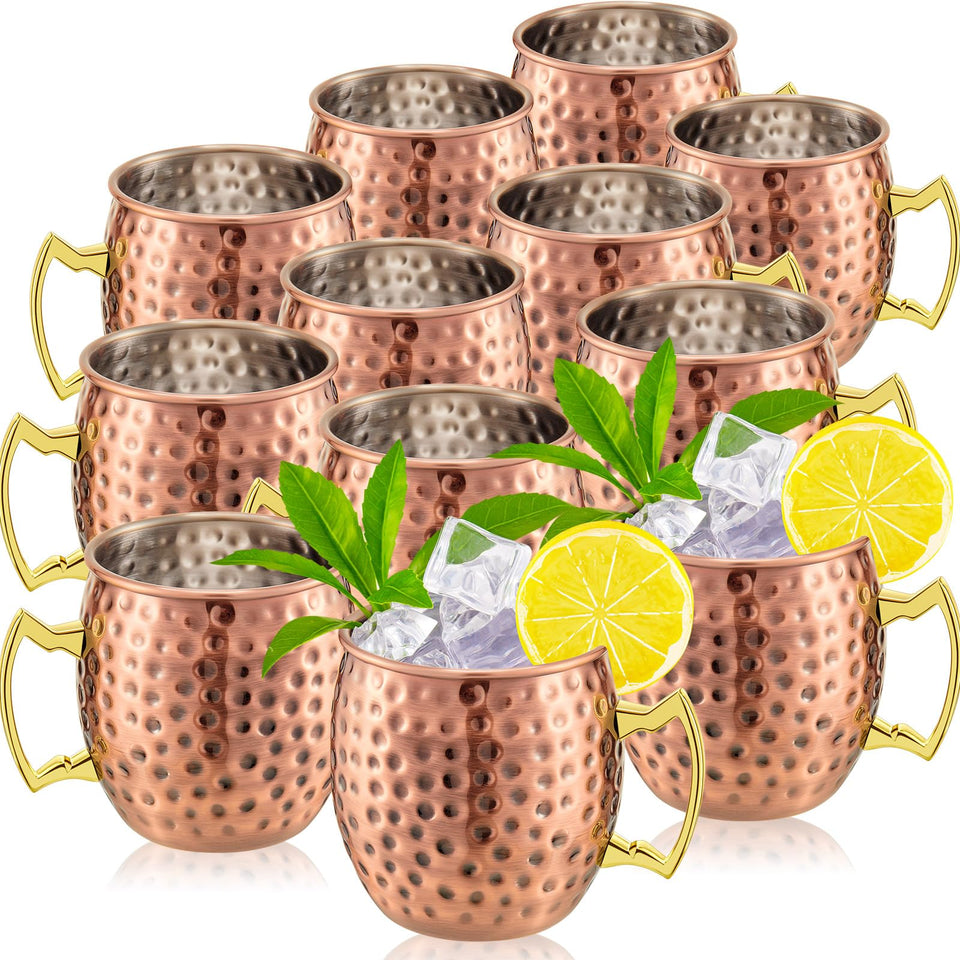 Tessco for you 12-piece Moscow Mule mug set for entertaining guests