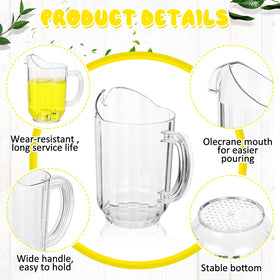 Tessco for you twelve-pack clear pitchers for parties and gatherings.