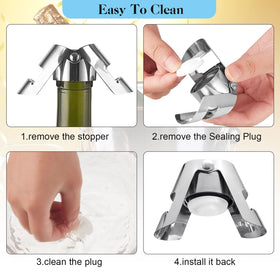 Tessco for you Prosecco sparkling wine stopper for quick storage