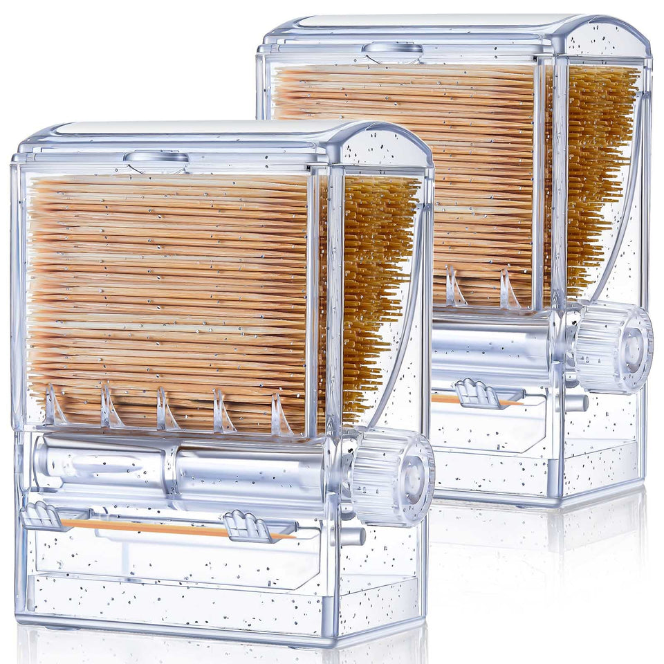 Tessco for you toothpick dispenser with twist switch for easy one-at-a-time picks