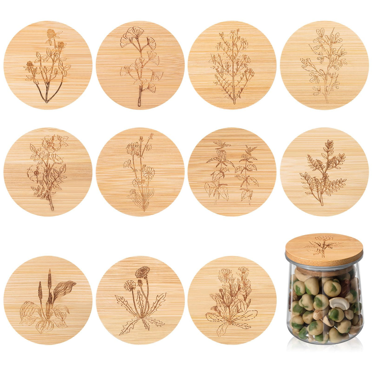 Tessco for you yogurt lids with flower pattern for airtight storage