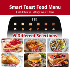 The Like function saves your preferred toast settings for quicker mornings.