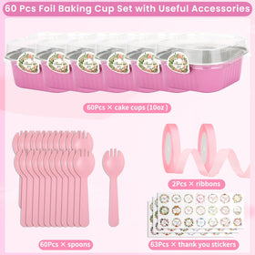 Tetutor mini cake pans with clear lids show contents for freshness.