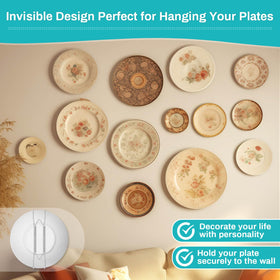 Tetutor rubber tip protectors prevent scratches during hanging plates.