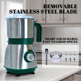 Tewpoy grinder showing the 600ml capacity for larger batches.