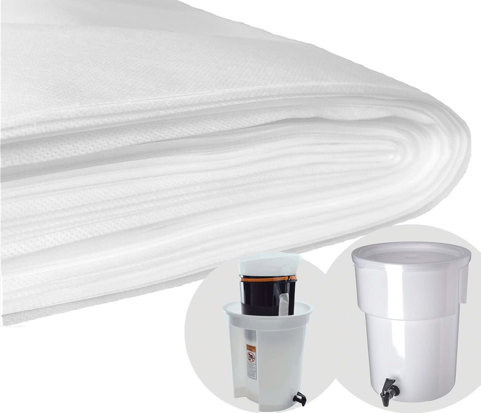 TezPak commercial cold brew filter seamless 20x20 catches impurities for smoother brews.