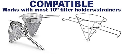 TezPak commercial kitchen filter cones arranged for streamlined bulk use.