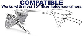 TezPak commercial kitchen filter cones arranged for streamlined bulk use.