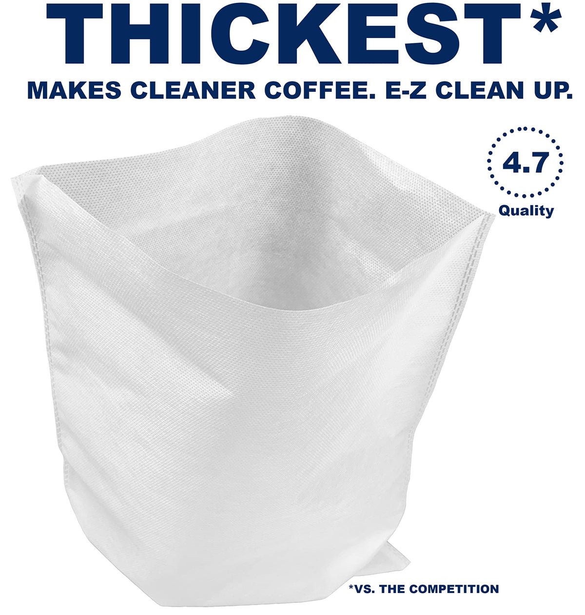 TezPak thicker cold brew filter enables easier cleanup and clearer coffee.