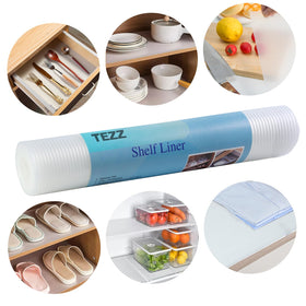TEZZ shelf liner DIY shape-cut capability to fit any cabinet