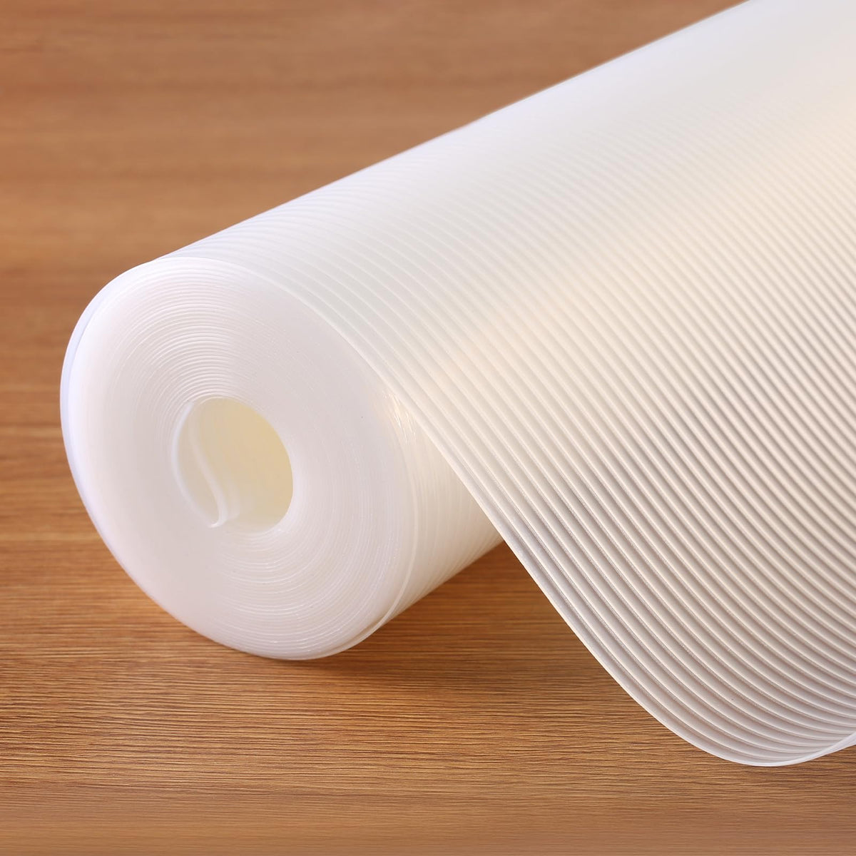 TEZZ shelf liner roll packaging shows long 20 ft length for large projects