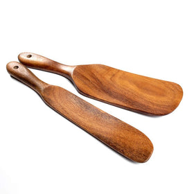TEZZ Spurtle Set showcases natural wood grain and sturdy build.
