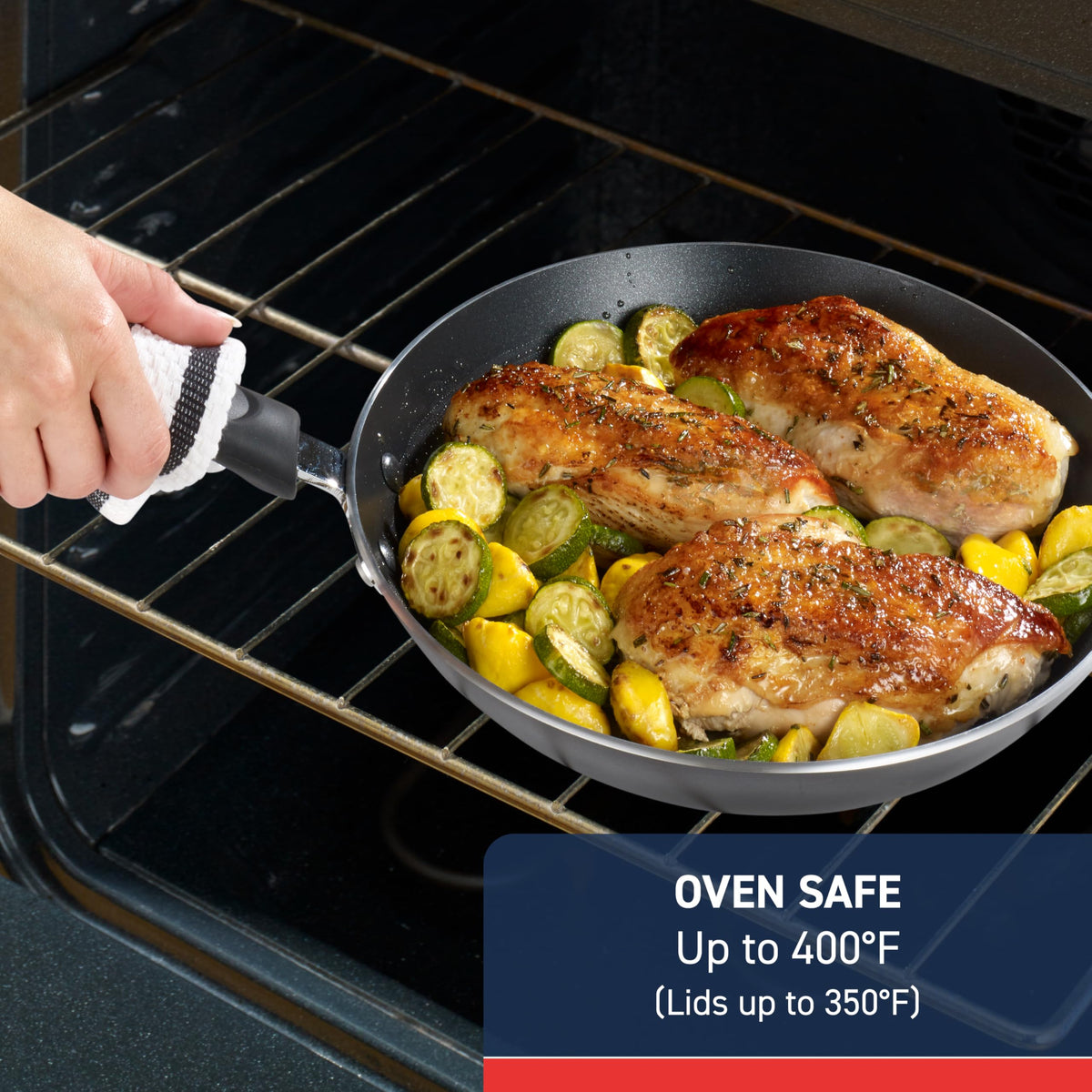 Dishwasher-safe design of T-Fal Experience for quick cleanup after meals