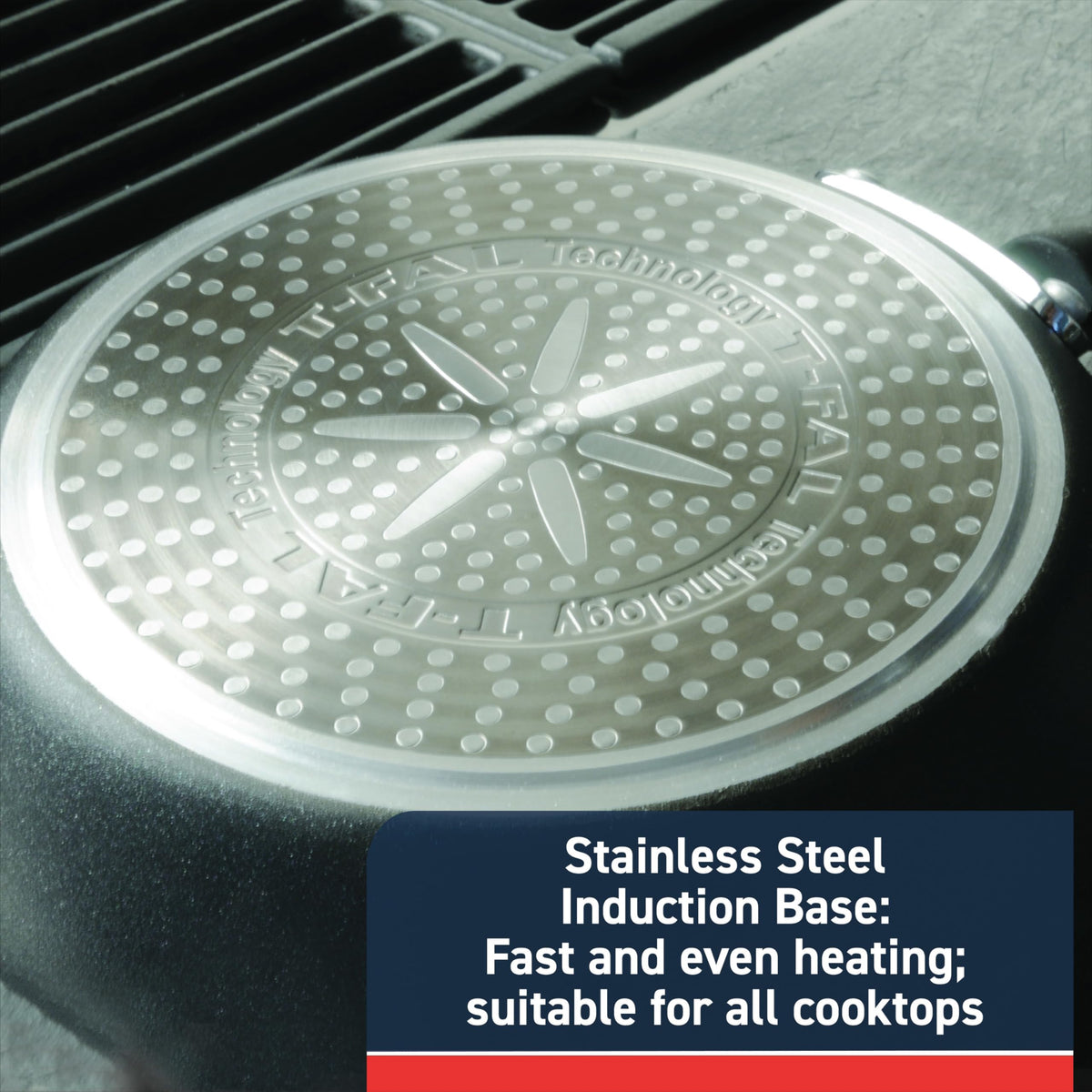 Hard anodized exterior on T-Fal Experience adds durable everyday performance