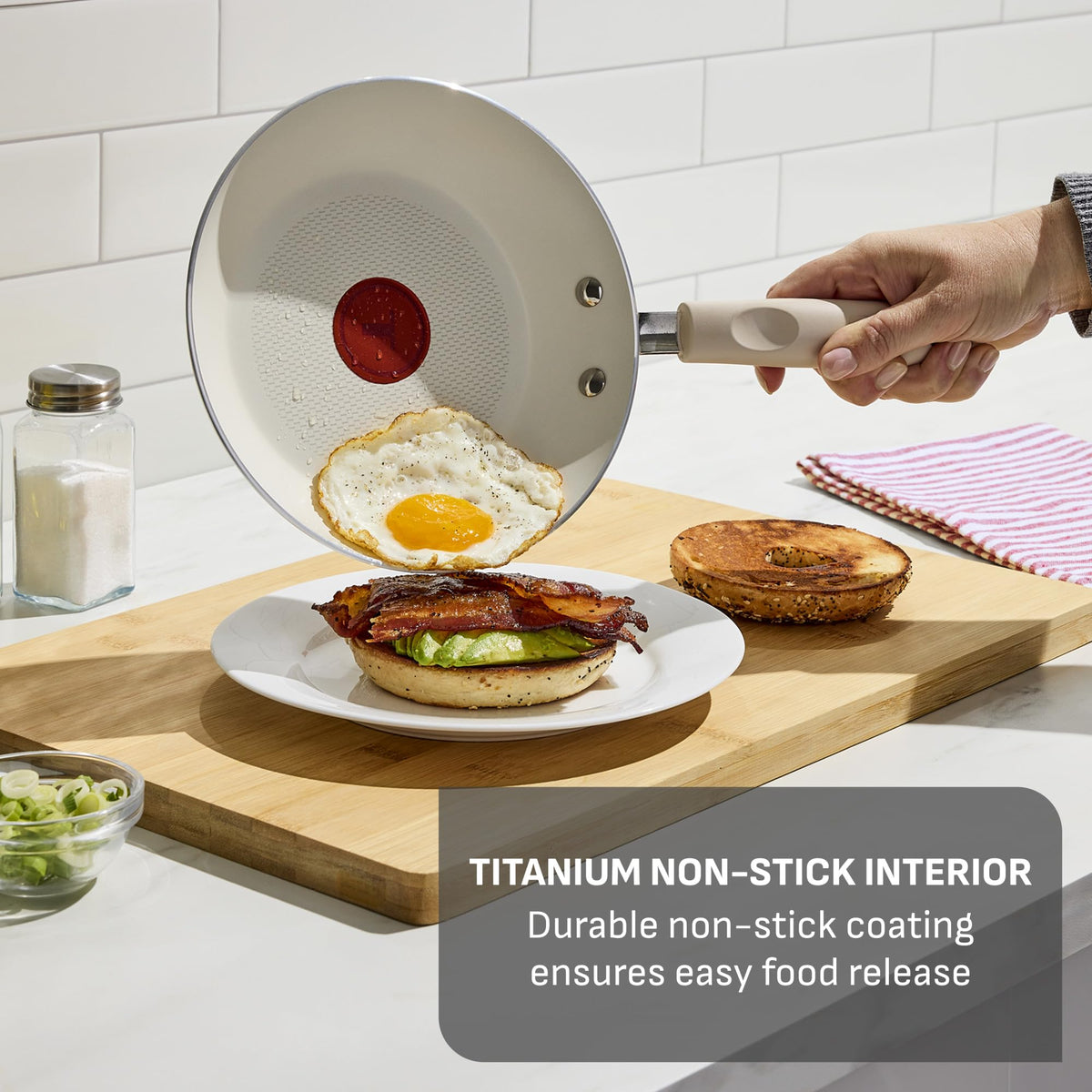 T-Fal Signature 10-inch nonstick frypan ideal for sautéing vegetables.