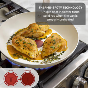 T-Fal ProGlide interior enables easy food release with little oil.