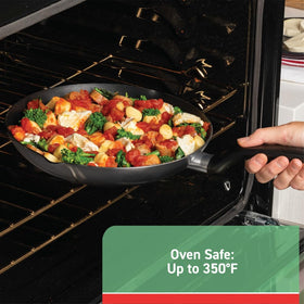 T-Fal stockpot on the stove demonstrates even heat distribution for hearty meals