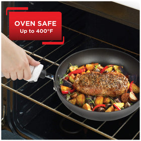 Oven safe to 400°F and dishwasher safe for versatile use.
