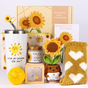 TFHESIRUUTFH sunshine gift box shows a 20 oz insulated tumbler for everyday hydration.