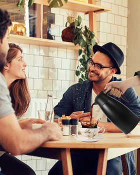 Tgvasz carafe keeps beverages hot for up to 12 hours