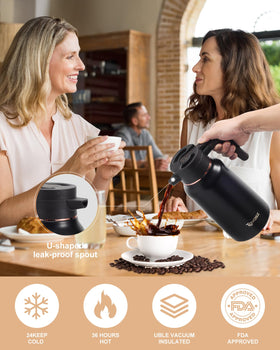 Tgvasz non-slip base design keeps the carafe steady on surfaces.