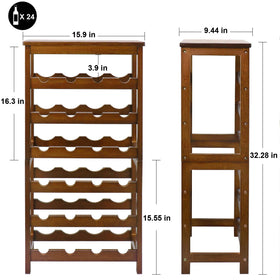 Thalomely wine rack tilted storage helps keep corks moist while easy access.
